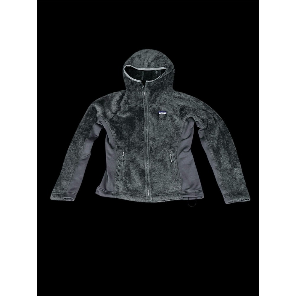 Women's Sz S Patagonia Grey Regulator  Polartec Fleece Full‎ Zip Hoodie.